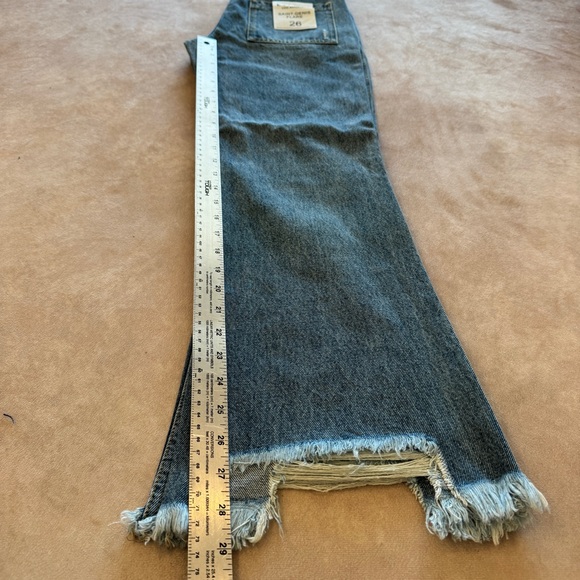 EVIDNT Anthropologie Saint Denis Flare Jeans • size 26 • raw hem • NWT - Picture 5 of 8